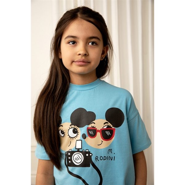 Mini Rodini Ritzratz Sp T-shirt Blue Supply