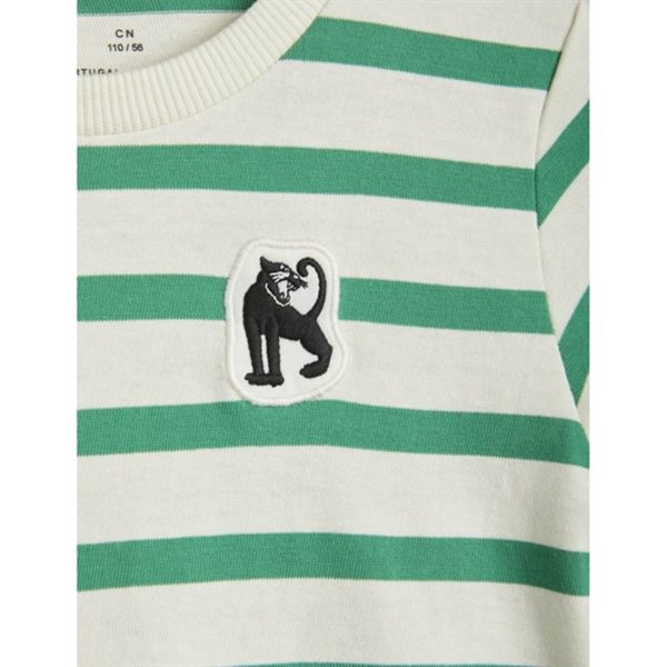 Mini Rodini Panther Patch T-shirt Green Hot on Sale