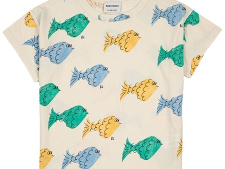 Bobo Choses White Multicolor Fish All Över T-Shirt Online Hot Sale