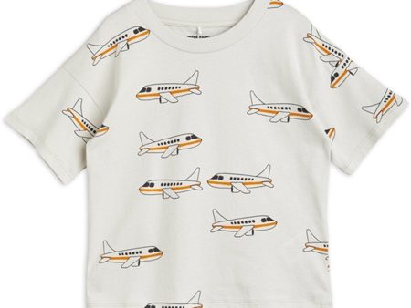 Mini Rodini Airplane Aop T-shirt Grey Fashion