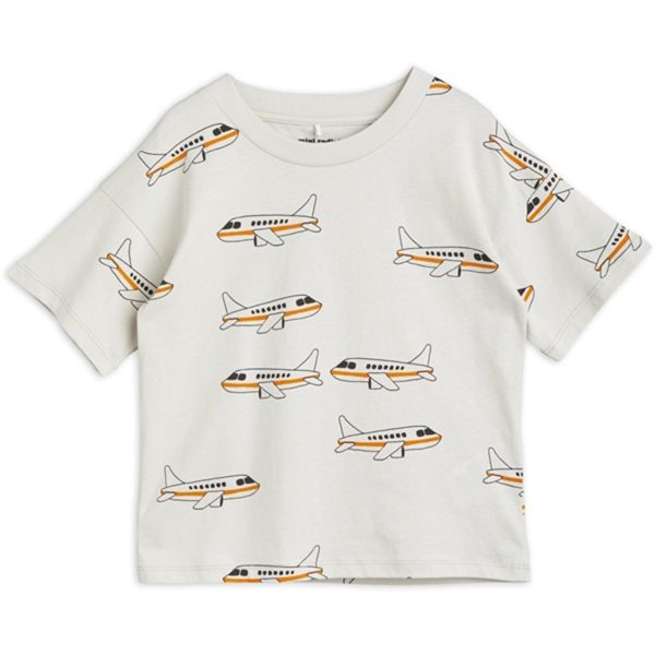 Mini Rodini Airplane Aop T-shirt Grey Fashion