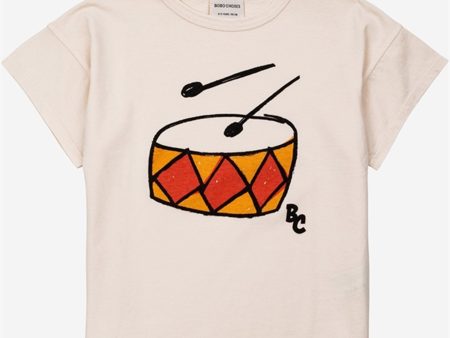 Bobo Choses Play The Drum T-Shirt Offwhite Cheap