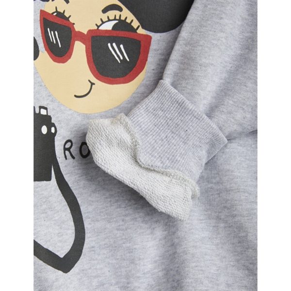 Mini Rodini Ritzratz Sp Sweatshirt Grey melange For Sale