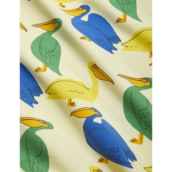 Mini Rodini Pelican AOP T-Shirt Yellow For Sale