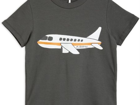 Mini Rodini Airplane Sp T-shirt Grey Online