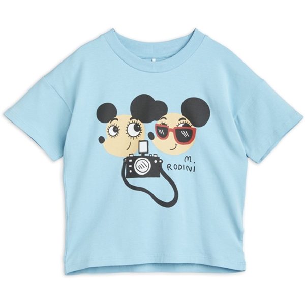 Mini Rodini Ritzratz Sp T-shirt Blue Supply