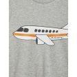 Mini Rodini Airplane Sp T-shirt Grey melange Fashion