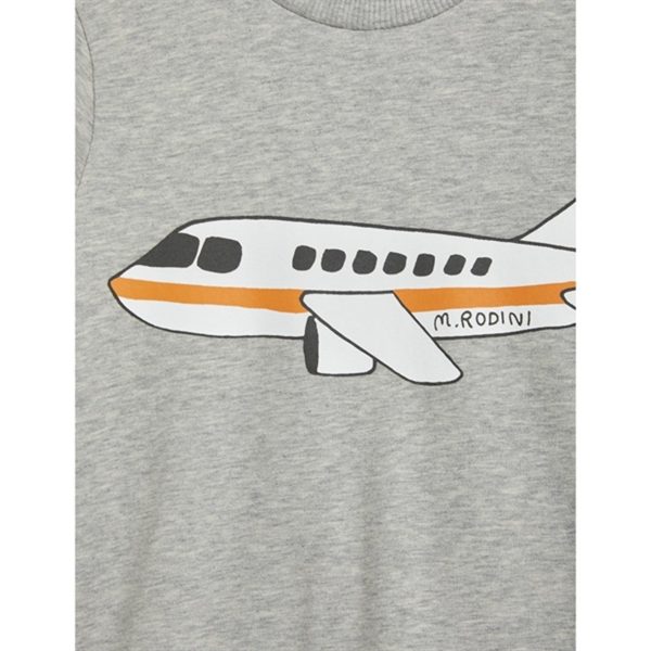 Mini Rodini Airplane Sp T-shirt Grey melange Fashion