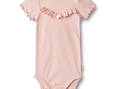 Wheat Rose Ballet Rib Body Ruffle Edith Online Sale