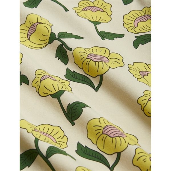 Mini Rodini Flowers Aop Leggings Yellow Online now