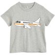 Mini Rodini Airplane Sp T-shirt Grey melange Fashion