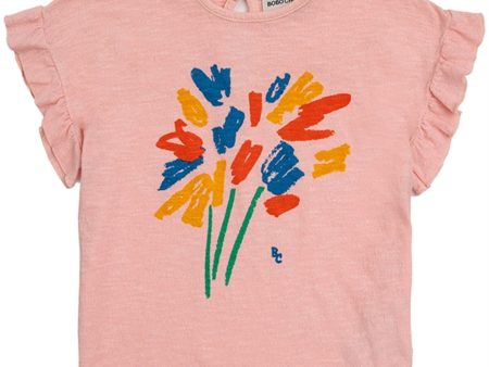 Bobo Choses Bebis Fireworks Ruffle T-Shirt Pink Sale