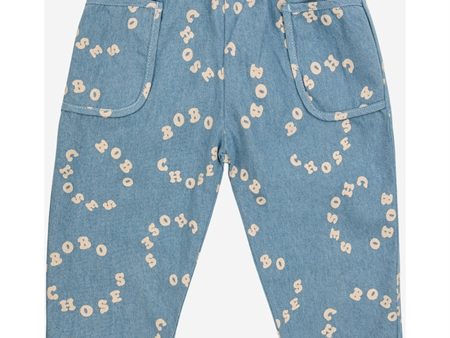 Bobo Choses Bebis Bobo Choses Circle Denim Byxor Light Blue Sale