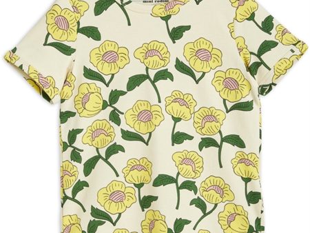 Mini Rodini Flowers Aop T-shirt Yellow Online Sale