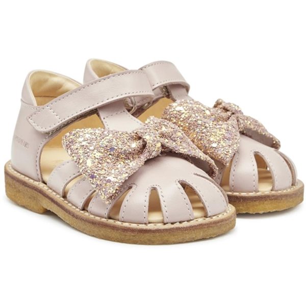 Angulus Begyndersandaler Pale Rose Rose Glitter Online Sale