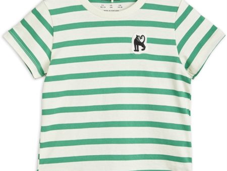 Mini Rodini Panther Patch T-shirt Green Hot on Sale