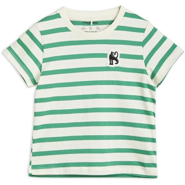 Mini Rodini Panther Patch T-shirt Green Hot on Sale