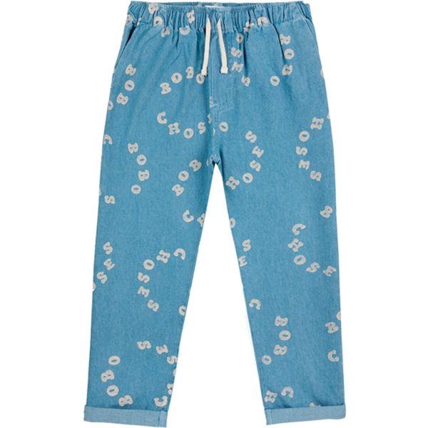 Bobo Choses Bobo Choses Circle All Över Denim Byxor Light Blue Online