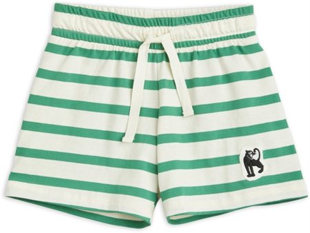 Mini Rodini Panther Patch Shorts Green For Cheap