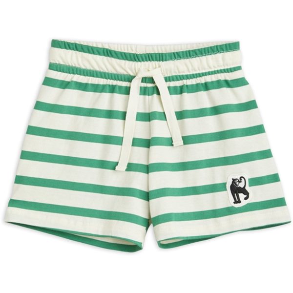 Mini Rodini Panther Patch Shorts Green For Cheap