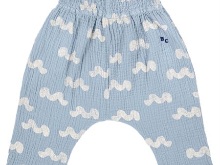 Bobo Choses Light Blue Waves All Över Byxor For Discount