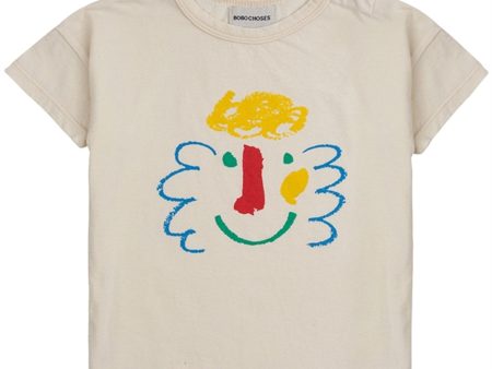 Bobo Choses Bebis Happy Mask T-Shirt Offwhite Fashion