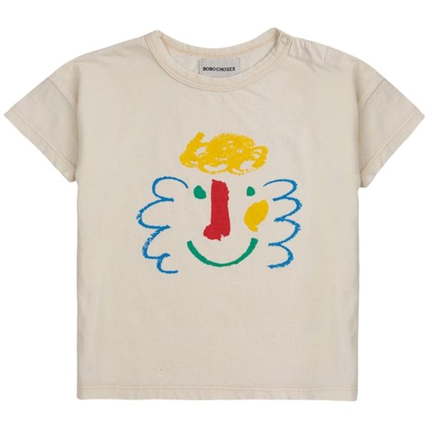 Bobo Choses Bebis Happy Mask T-Shirt Offwhite Fashion