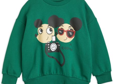 Mini Rodini Ritzratz Sp Sweatshirt Green Online now