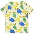 Mini Rodini Pelican AOP T-Shirt Yellow For Sale