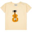 Bobo Choses Bebis Acoustic Guitar T-Shirt Light Yellow Discount