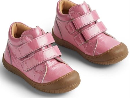 Wheat Skor Double Kardborreband Ivalo Patent Pink For Cheap