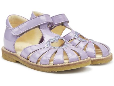 Angulus Hjerte Sandaler Lilac Confetti Glitter Sale