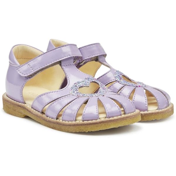 Angulus Hjerte Sandaler Lilac Confetti Glitter Sale