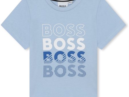 Hugo Boss Pale Blue T-shirt For Sale