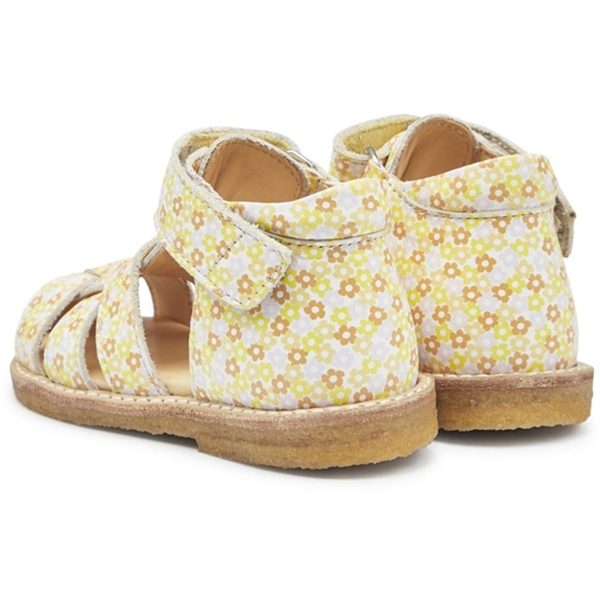 Angulus Begyndersandaler Yellow Flower Print Online now