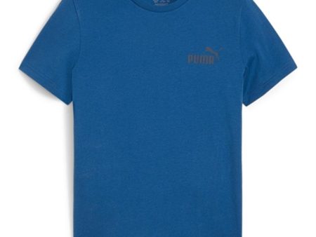 Puma Ess Small Logo T-Shirt Blue Discount