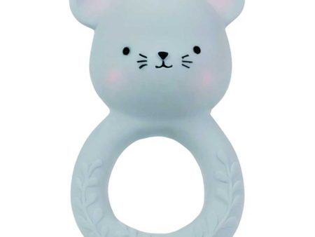 A Little Lovely Company Teether Ring Mouse Hot on Sale