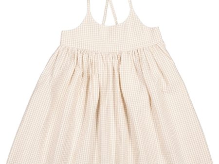 MarMar Grey Sand Gingham Divo Klänning Online Sale