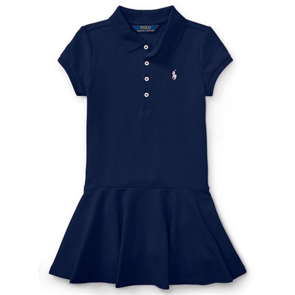 Polo Ralph Lauren Girl Klänning Refined Navy Cheap