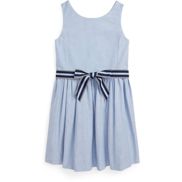 Polo Ralph Lauren Girl Klänning Blue Hyacinth Hot on Sale