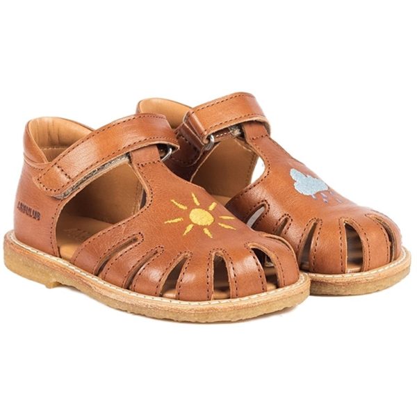 Angulus Begyndersandaler Cognac Online now